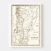 map of Vermont