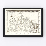 Virginia Vintage Map 1795