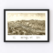 Bethel Vintage Map 1886
