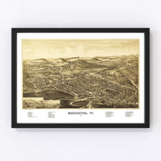 Bennington Vintage Map 1887