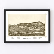 Bristol Vintage Map 1889