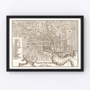 Baltimore Vintage Map 1846