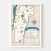 map of Vermont