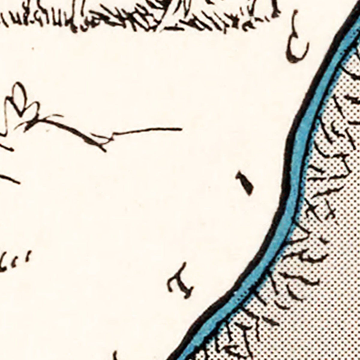 Restored historic details from the 1931 state map of Vermont, Vermont