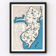 New Jersey Vintage Map 1931