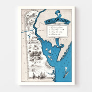 map of Delaware