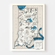 map of Indiana