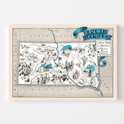 map of South Dakota