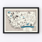 Montana Vintage Map 1931