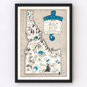 Idaho Vintage Map 1931