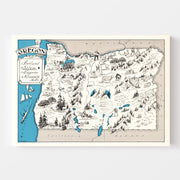 map of Oregon