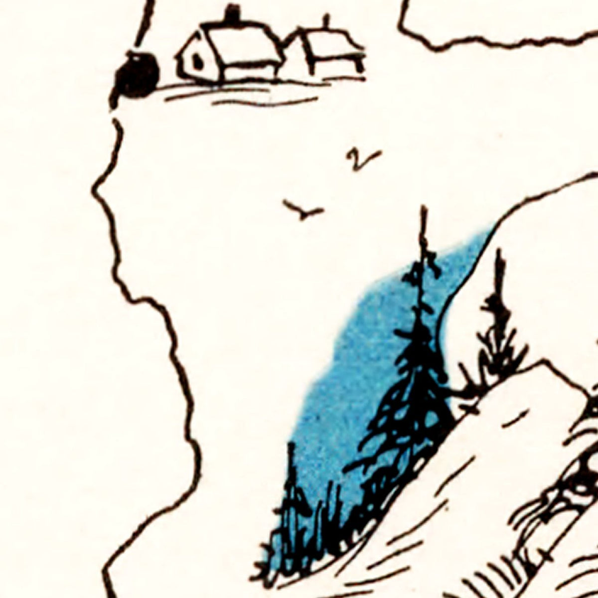 Restored historic details from the 1931 state map of Oregon, Oregon