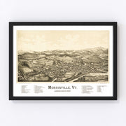 Morrisville Vintage Map 1889