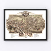 Montpelier Vintage Map 1884