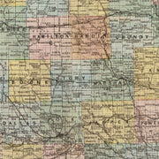 old Iowa map
