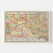 map of South Dakota