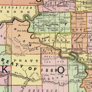 old South Dakota map