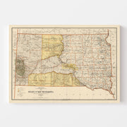 map of South Dakota