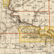 old South Dakota map