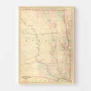 map of North Dakota