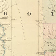 old North Dakota map