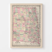 map of South Dakota