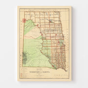 map of South Dakota