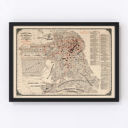 San Francisco Vintage Map 1897