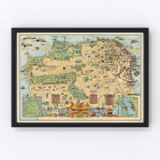 San Francisco Vintage Map 1927