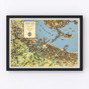 San Francisco Vintage Map 1938