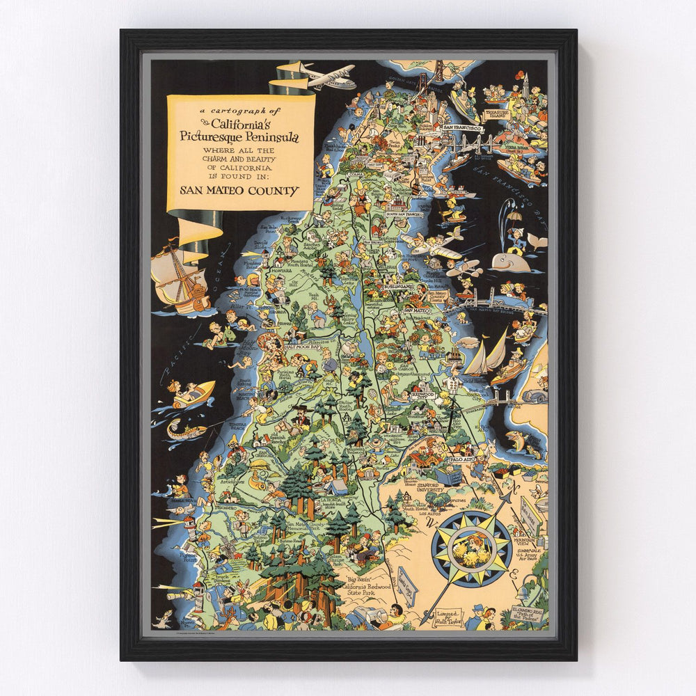 San Francisco Vintage Map 1940