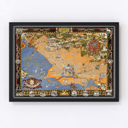 San Francisco Vintage Map 1930