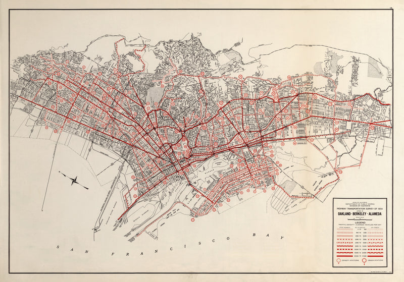 Size comparison using Vintage Map of San Francisco, California 1935