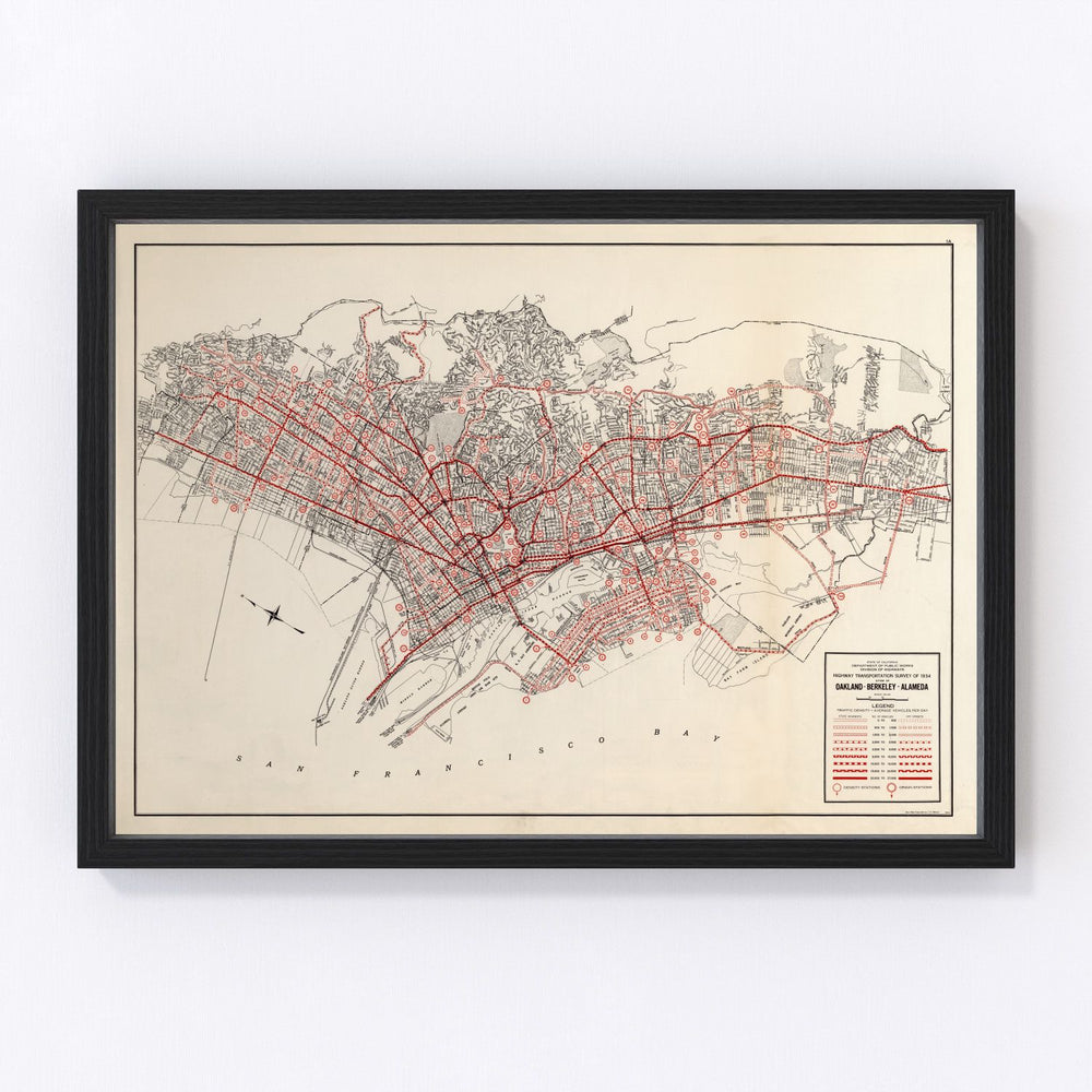 San Francisco Vintage Map 1935