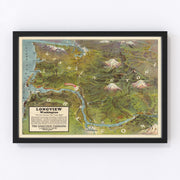 Seattle Vintage Map 1923