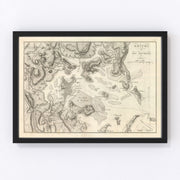 Boston Vintage Map 1807