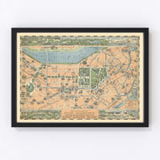 Boston Vintage Map 1930
