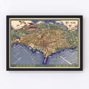 Chicago Vintage Map 1931
