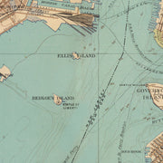 old New York Bay map