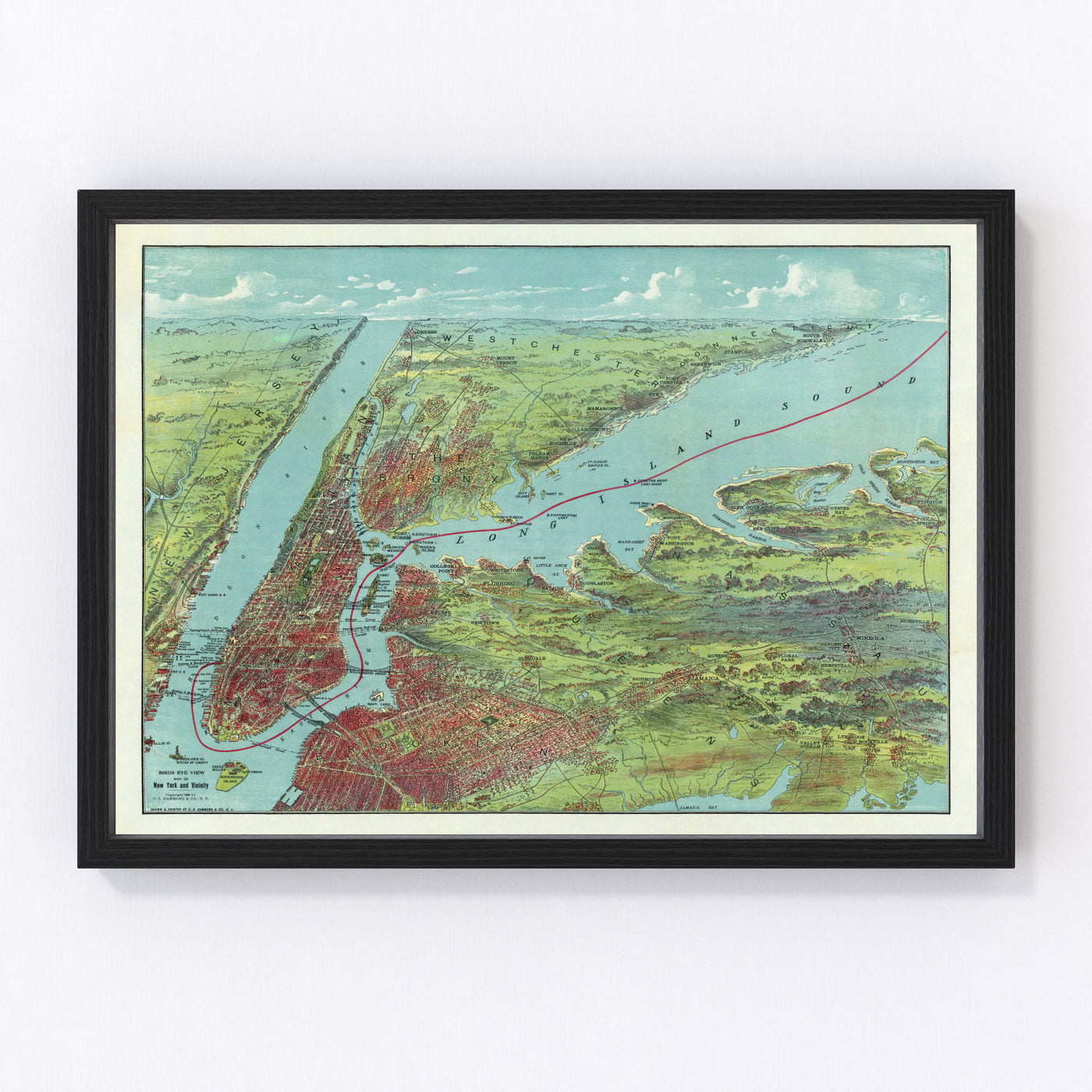 map of Long Island