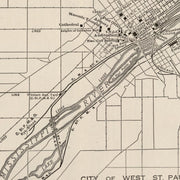 old St. Paul map
