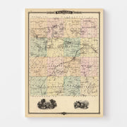 map of Waukesha Coun