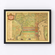 Philadelphia Vintage Map 1802