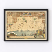 Philadelphia Vintage Map 1934