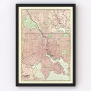 Baltimore Vintage Map 1897