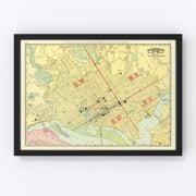 Washington Vintage Map 1897