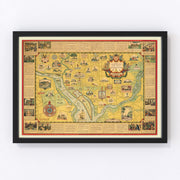 Washington Vintage Map 1938