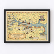 Washington Vintage Map 1932