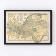 Pittsburgh Vintage Map 1891