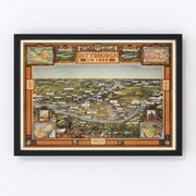 Pittsburgh Vintage Map 1939